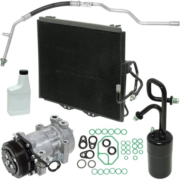 1997 - 1998  Jeep FULL AC Kit Wrangler A/C Compressor 55037205AG Sanden 4691